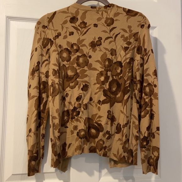 Super Soft Talbots Floral Print Cardigan Size P - Picture 8 of 11